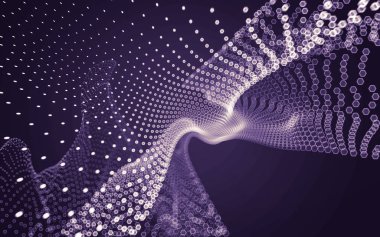 Çokgen alanı düşük Poli koyu arka plan, 3d render