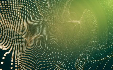 Çokgen alanı düşük Poli koyu arka plan, 3d render