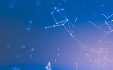 Çokgen alanı düşük Poli koyu arka plan, 3d render