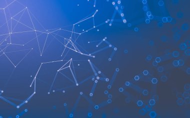 Çokgen alanı düşük Poli koyu arka plan, 3d render