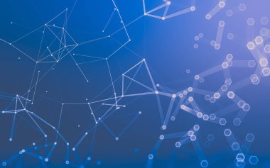 Çokgen alanı düşük Poli koyu arka plan, 3d render