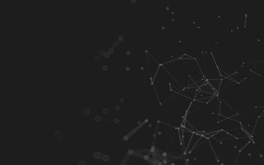 Çokgen alanı düşük Poli koyu arka plan, 3d render