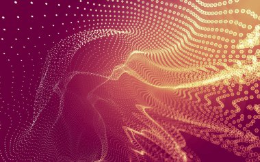 Çokgen alanı düşük Poli koyu arka plan, 3d render