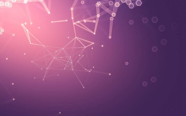 Çokgen alanı düşük Poli koyu arka plan, 3d render