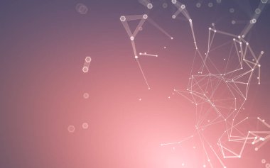 Çokgen alanı düşük Poli koyu arka plan, 3d render