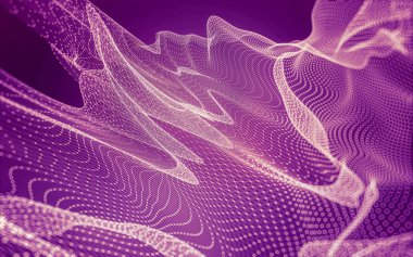 Çokgen alanı düşük Poli koyu arka plan, 3d render