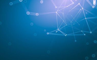 Çokgen alanı düşük Poli koyu arka plan, 3d render