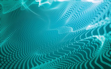 Çokgen alanı düşük Poli koyu arka plan, 3d render