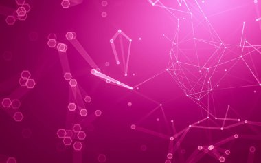 Çokgen alanı düşük Poli koyu arka plan, 3d render