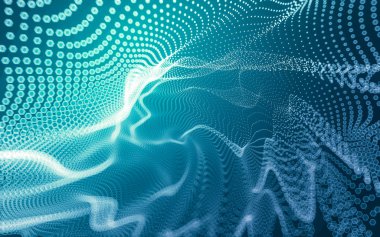 Çokgen alanı düşük Poli koyu arka plan, 3d render