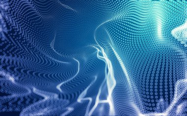 Çokgen alanı düşük Poli koyu arka plan, 3d render