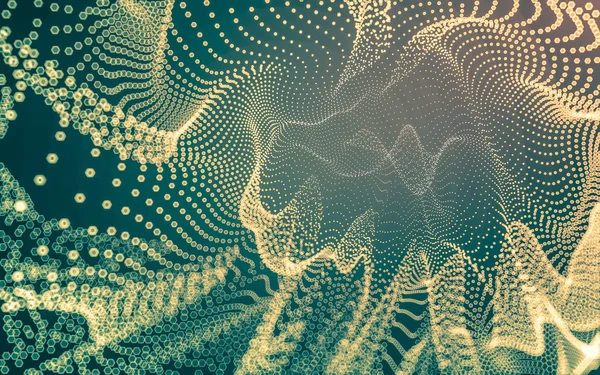 Çokgen alanı düşük Poli koyu arka plan, 3d render