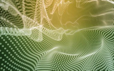 Çokgen alanı düşük Poli koyu arka plan, 3d render