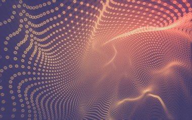 Çokgen alanı düşük Poli koyu arka plan, 3d render