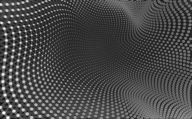 Çokgen alanı düşük Poli koyu arka plan, 3d render