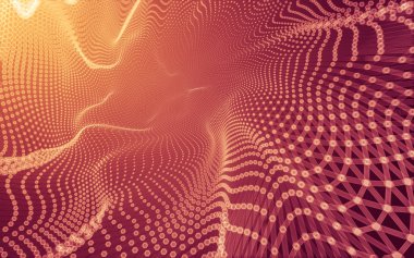 Çokgen alanı düşük Poli koyu arka plan, 3d render