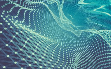 Çokgen alanı düşük Poli koyu arka plan, 3d render