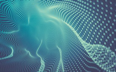 Çokgen alanı düşük Poli koyu arka plan, 3d render