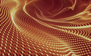 Çokgen alanı düşük Poli koyu arka plan, 3d render