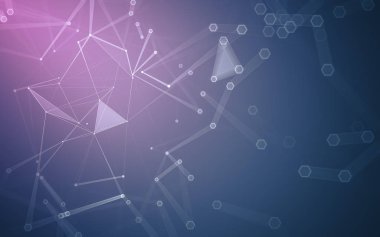 Çokgen alanı düşük Poli koyu arka plan, 3d render