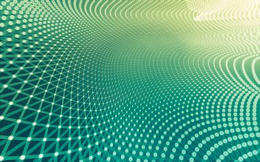 Çokgen alanı düşük Poli koyu arka plan, 3d render