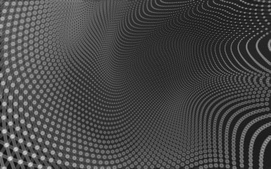 Çokgen alanı düşük Poli koyu arka plan, 3d render