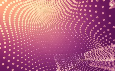 Çokgen alanı düşük Poli koyu arka plan, 3d render