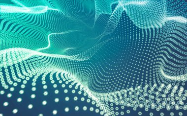 Çokgen alanı düşük Poli koyu arka plan, 3d render