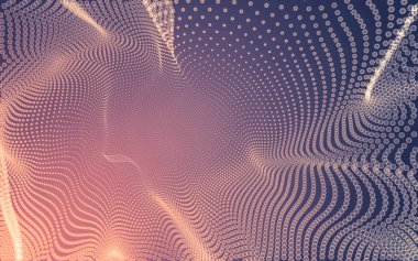 Çokgen alanı düşük Poli koyu arka plan, 3d render