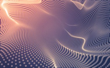 Çokgen alanı düşük Poli koyu arka plan, 3d render