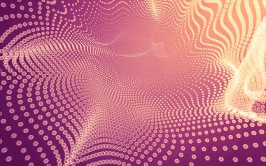 Çokgen alanı düşük Poli koyu arka plan, 3d render