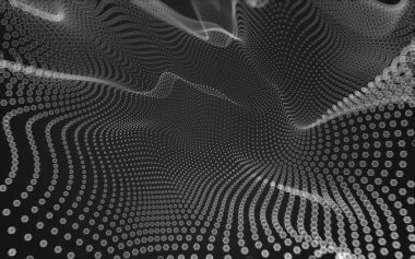 Çokgen alanı düşük Poli koyu arka plan, 3d render