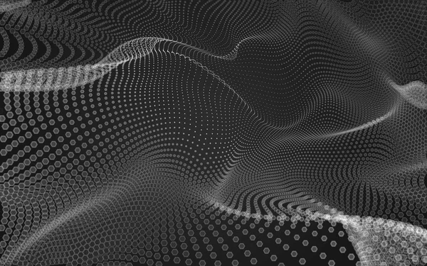 Çokgen alanı düşük Poli koyu arka plan, 3d render