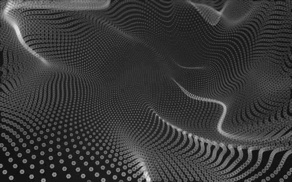 Abstracte veelhoekige ruimte laag poly donkere achtergrond, 3D-rendering — Stockfoto