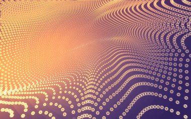 Çokgen alanı düşük Poli koyu arka plan, 3d render