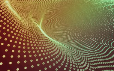 Çokgen alanı düşük Poli koyu arka plan, 3d render