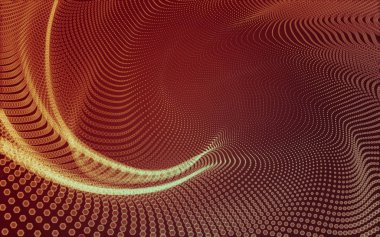 Çokgen alanı düşük Poli koyu arka plan, 3d render