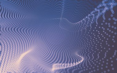 Çokgen alanı düşük Poli koyu arka plan, 3d render