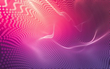 Çokgen alanı düşük Poli koyu arka plan, 3d render