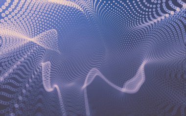 Çokgen alanı düşük Poli koyu arka plan, 3d render