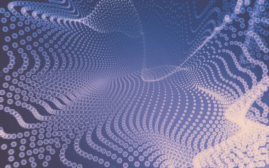 Çokgen alanı düşük Poli koyu arka plan, 3d render