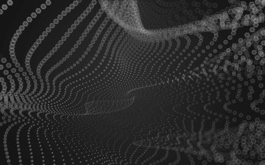 Çokgen alanı düşük Poli koyu arka plan, 3d render