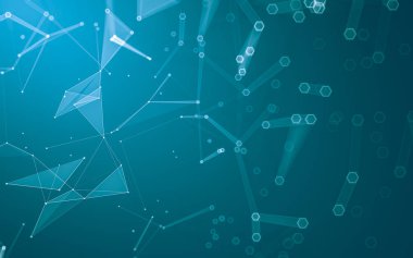 Çokgen alanı düşük Poli koyu arka plan, 3d render