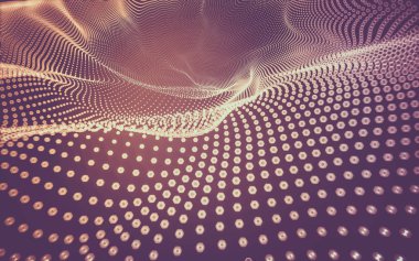 Çokgen alanı düşük Poli koyu arka plan, 3d render