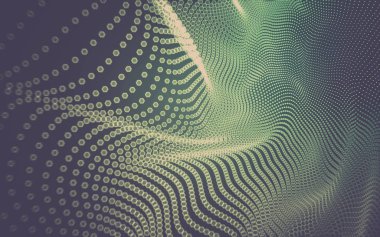 Çokgen alanı düşük Poli koyu arka plan, 3d render