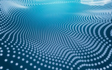 Çokgen alanı düşük Poli koyu arka plan, 3d render