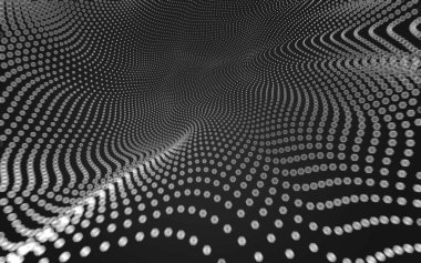 Çokgen alanı düşük Poli koyu arka plan, 3d render