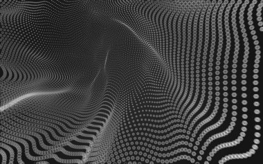 Çokgen alanı düşük Poli koyu arka plan, 3d render