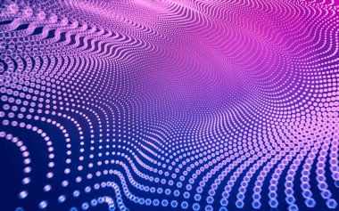 Çokgen alanı düşük Poli koyu arka plan, 3d render