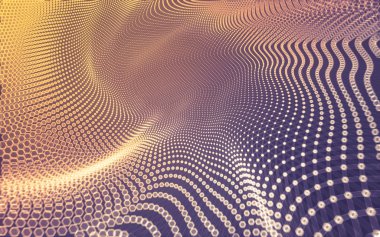 Çokgen alanı düşük Poli koyu arka plan, 3d render